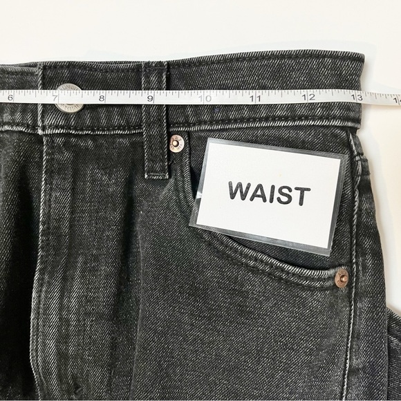 Abercrombie & Fitch Ankle Straight Ultra High Rise Jeans 26‎ 2 R black classic - Picture 9 of 13